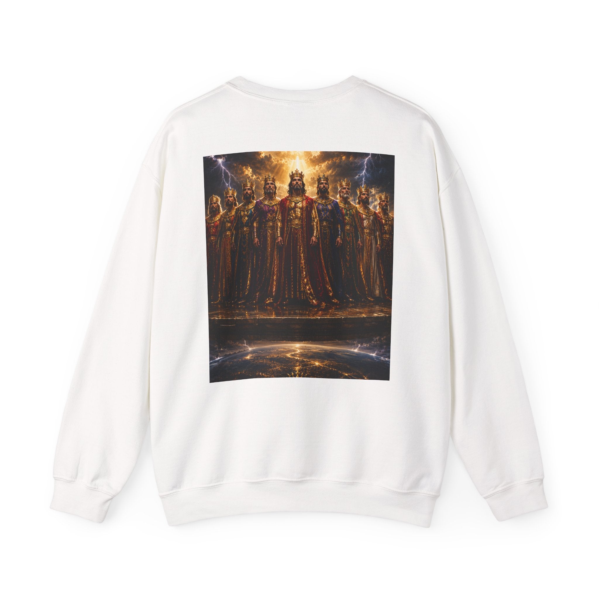 Royal Thrones Crewneck Sweatshirt — "Kings" Graphic Back Print