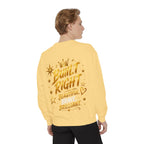 Built Right Sweatshirt — "Built Right: Beautiful. Brilliant." Gold Script Crewneck