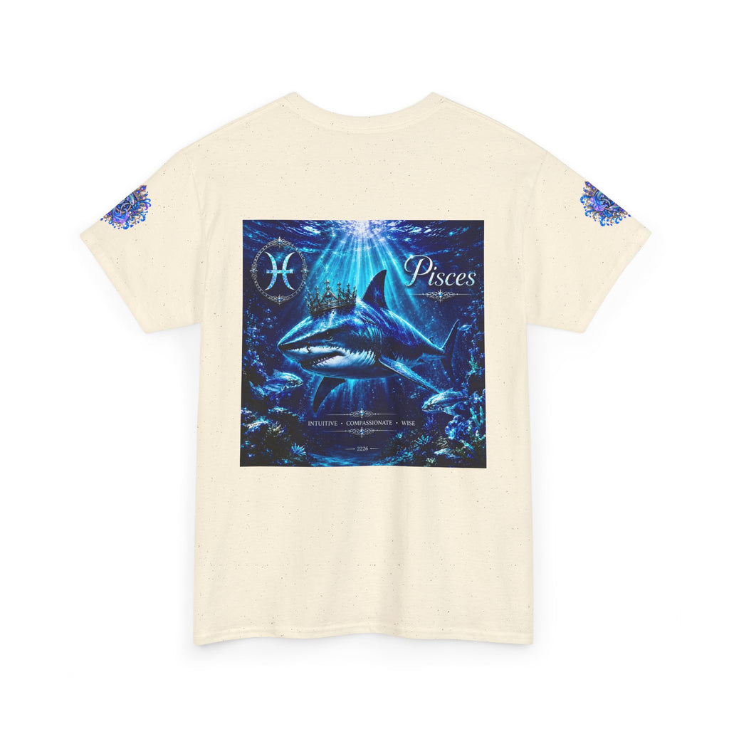 Pisces Zodiac T-Shirt — Blue Ocean Shark Astrology Tee