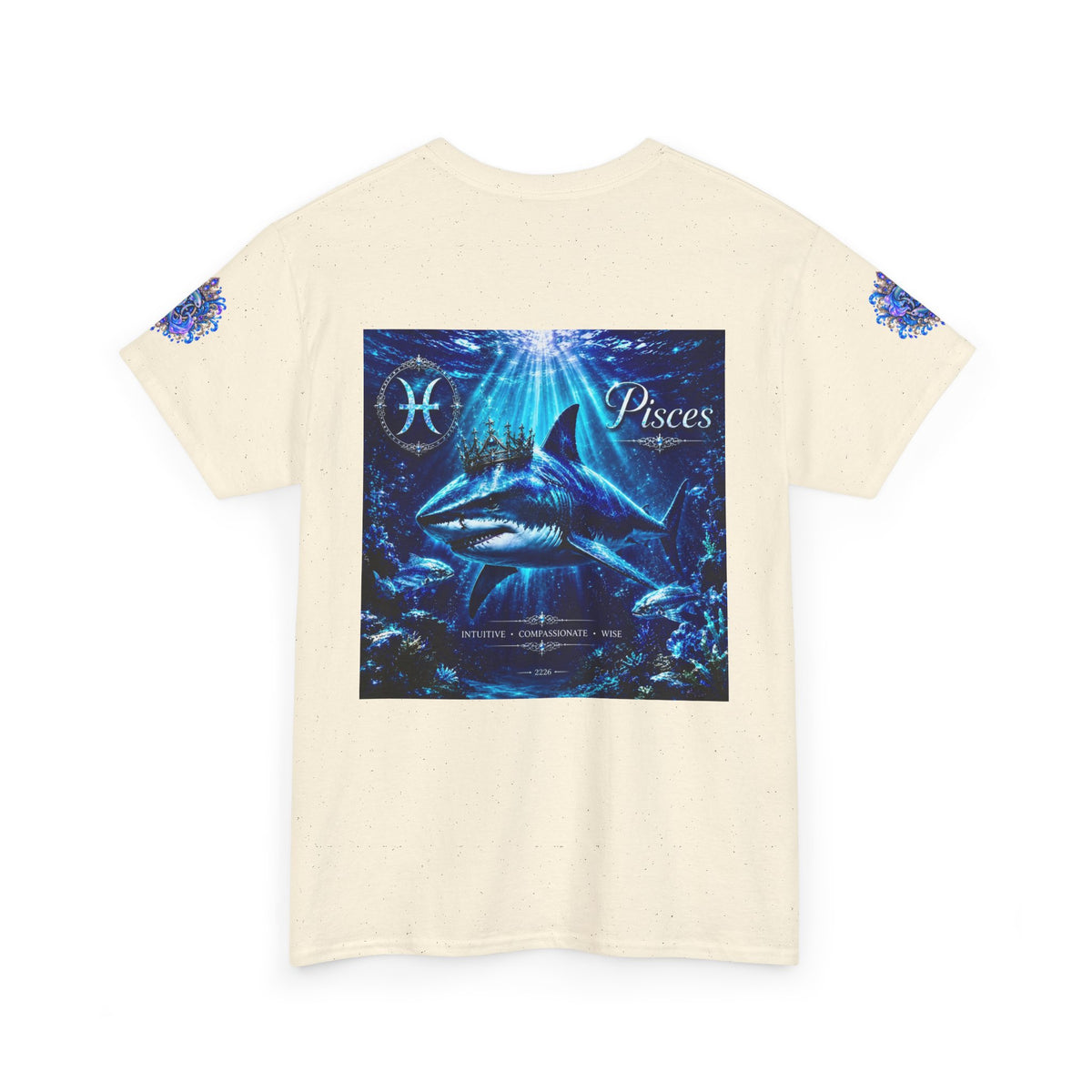 Pisces Zodiac T-Shirt — Blue Ocean Shark Astrology Tee