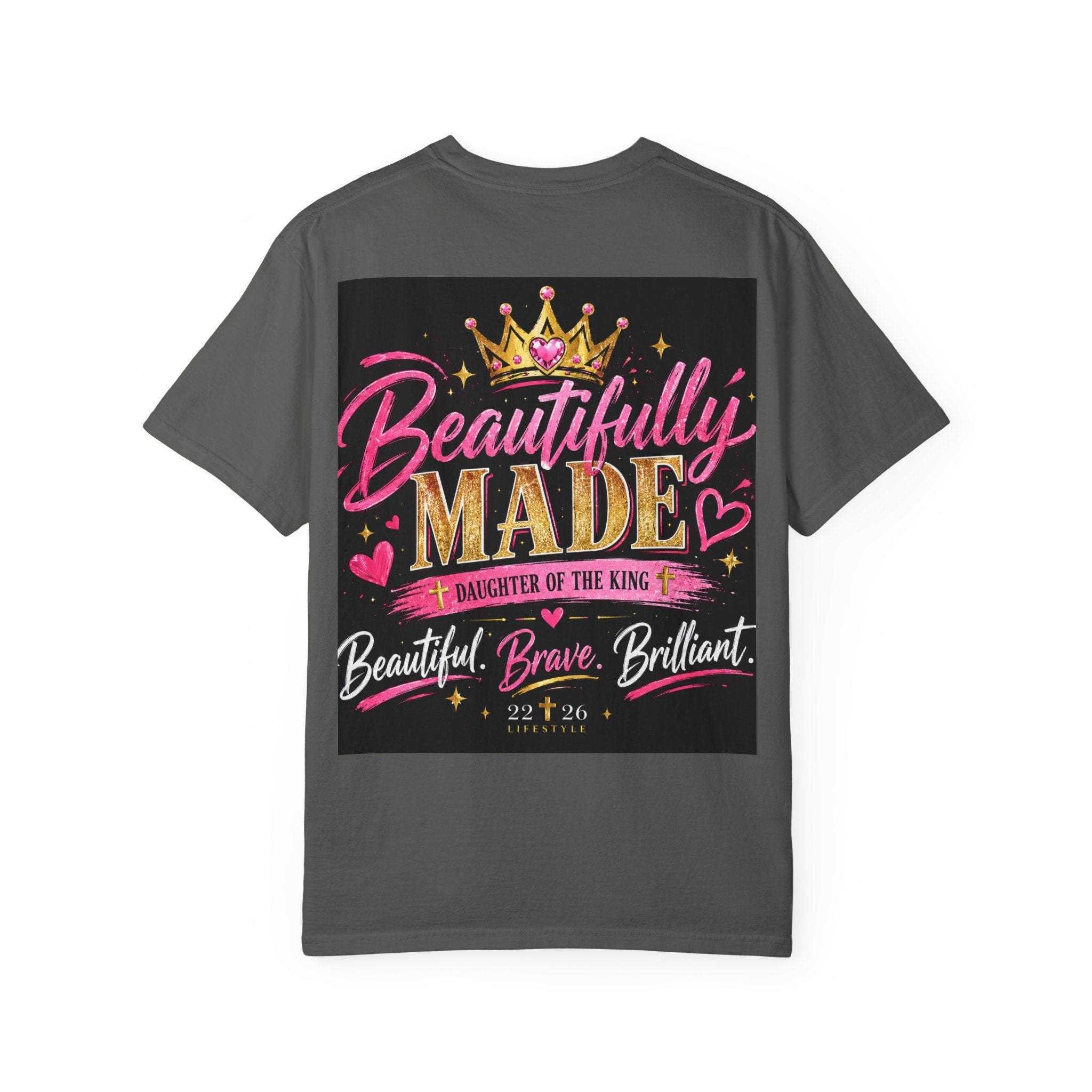 Finally Legal 21st Birthday T-Shirt — Personalized "Finally Legal" Front, "Beautifully Made" Back