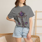 Libra Zodiac Scales T-Shirt — Astrological Balance Graphic Tee