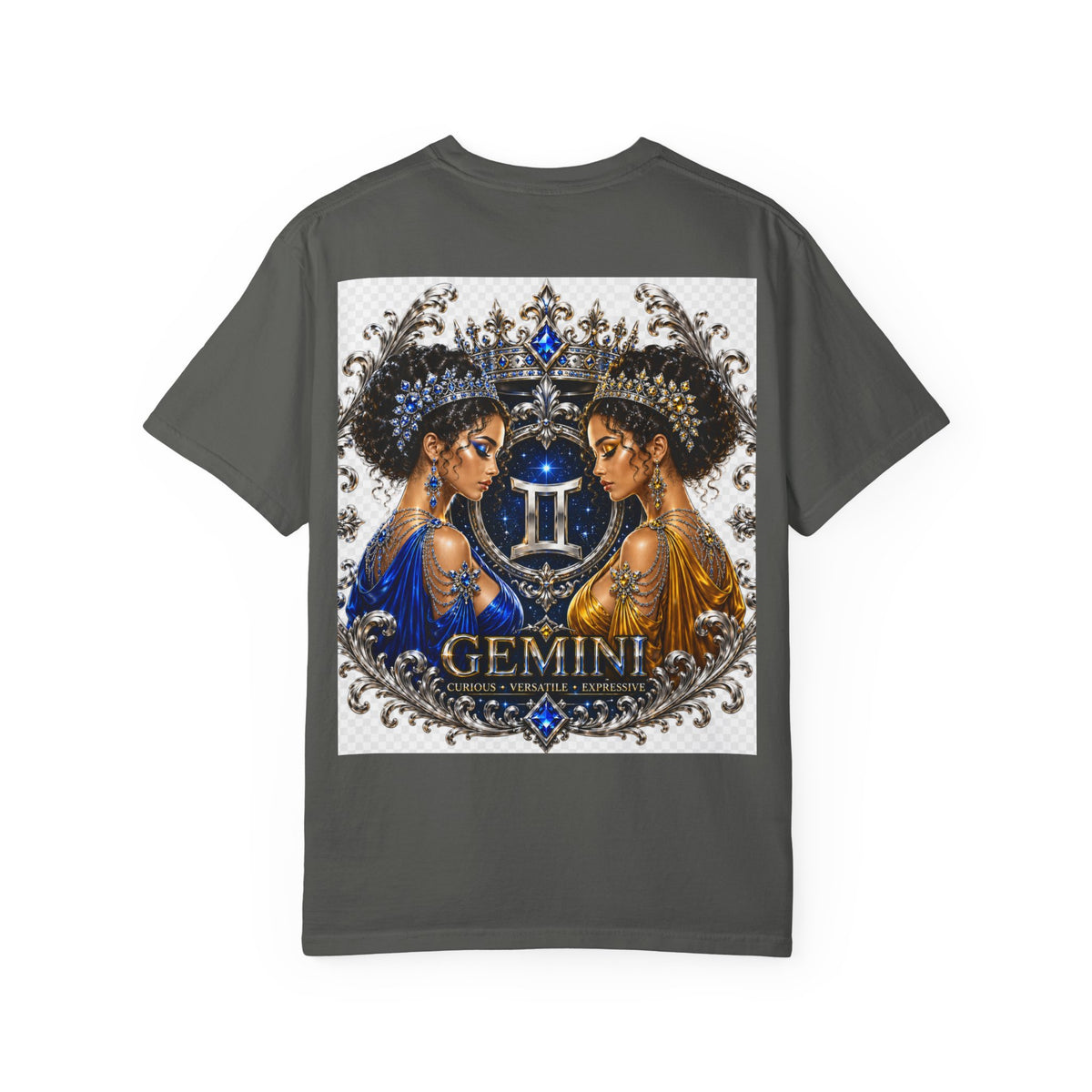 Gemini Zodiac T-Shirt — Twin Goddesses Astrology Graphic Tee