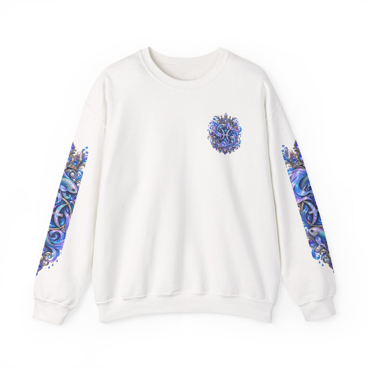 Pisces Mermaid Crewneck Sweatshirt - Zodiac Graphic Pullover