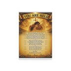 Garden Flag - "You Are Held" Inspirational Prayer Banner (Religious Spiritual Decor)