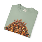 Leo Zodiac Lion T-Shirt — Regal Crowned Lion Astrology Tee