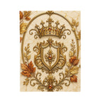 Royal Autumn Crest Velveteen Plush Blanket
