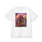 Kids Brown Unicorn Tee — Rainbow Fantasy Magical Horse Shirt