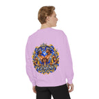 Gemini Zodiac Sweatshirt — Ornate Gold & Blue Gemini Crest