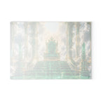 Glass Cutting Board — Emerald Throne Fantasy Kitchen Art