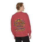 Religious Sweatshirt — “Jesus Christ Today, Tomorrow and Forever More” Crown Graphic