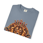Leo Zodiac Lion T-Shirt — Regal Crowned Lion Astrology Tee