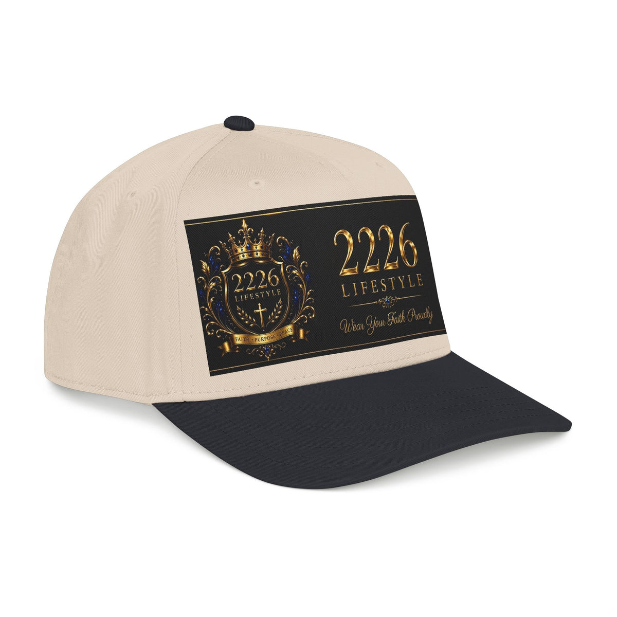 Mid Profile Baseball Cap - 2226 Lifestyle Gold Crest Hat