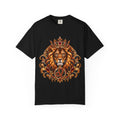 Leo Zodiac Lion T-Shirt — Regal Crowned Lion Astrology Tee