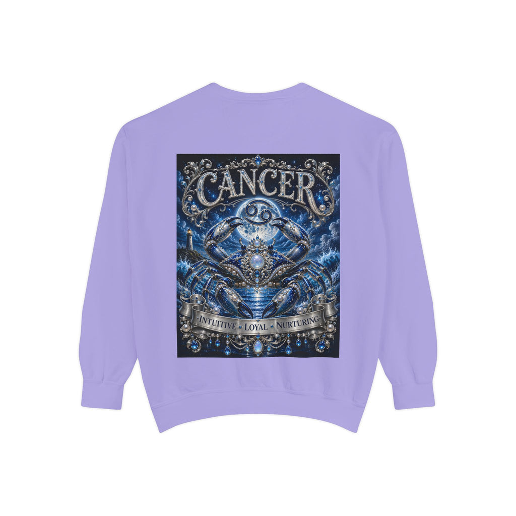 Cancer Zodiac Sweatshirt — Blue Crab Astrology Crewneck