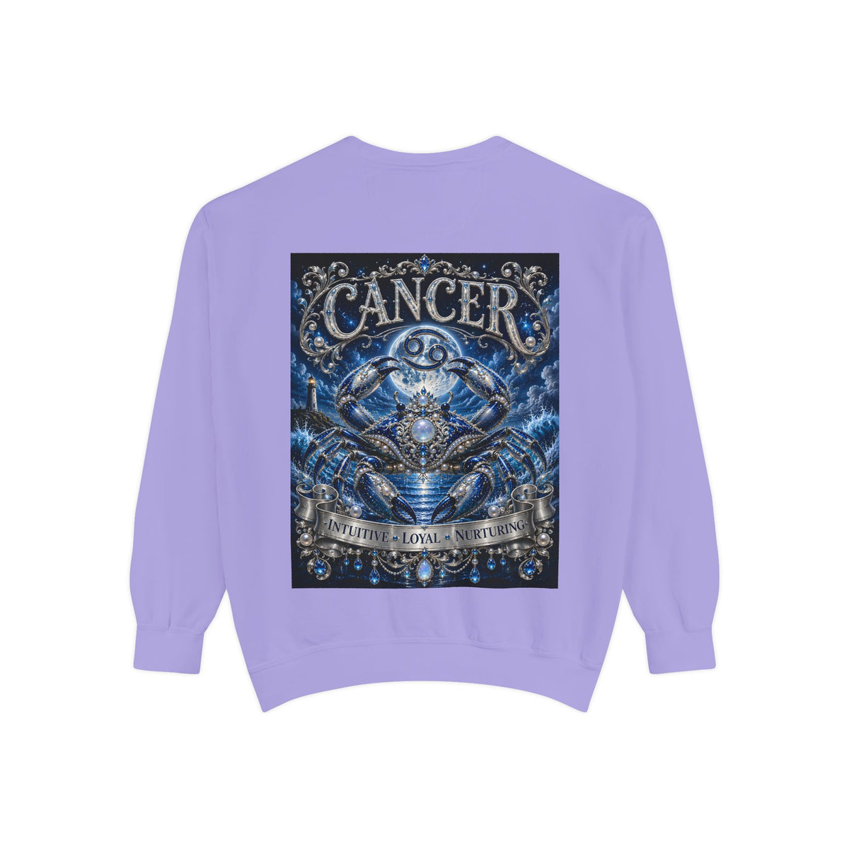Cancer Zodiac Sweatshirt — Blue Crab Astrology Crewneck