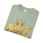 Built Right T-Shirt — Christian Faith Floral Cross Tee (She Is Built Different)