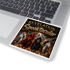 Revelation Spooktacular Kiss-Cut Sticker — Halloween Horsemen Horror Design