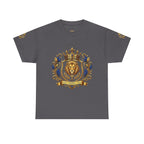 Kingdom Living Lion Tee — Regal Crowned Lion Graphic T-Shirt (Matthew 6:33)