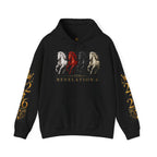 Revelation 6 Four Horsemen Hoodie — Apocalyptic Christian Graphic Sweatshirt