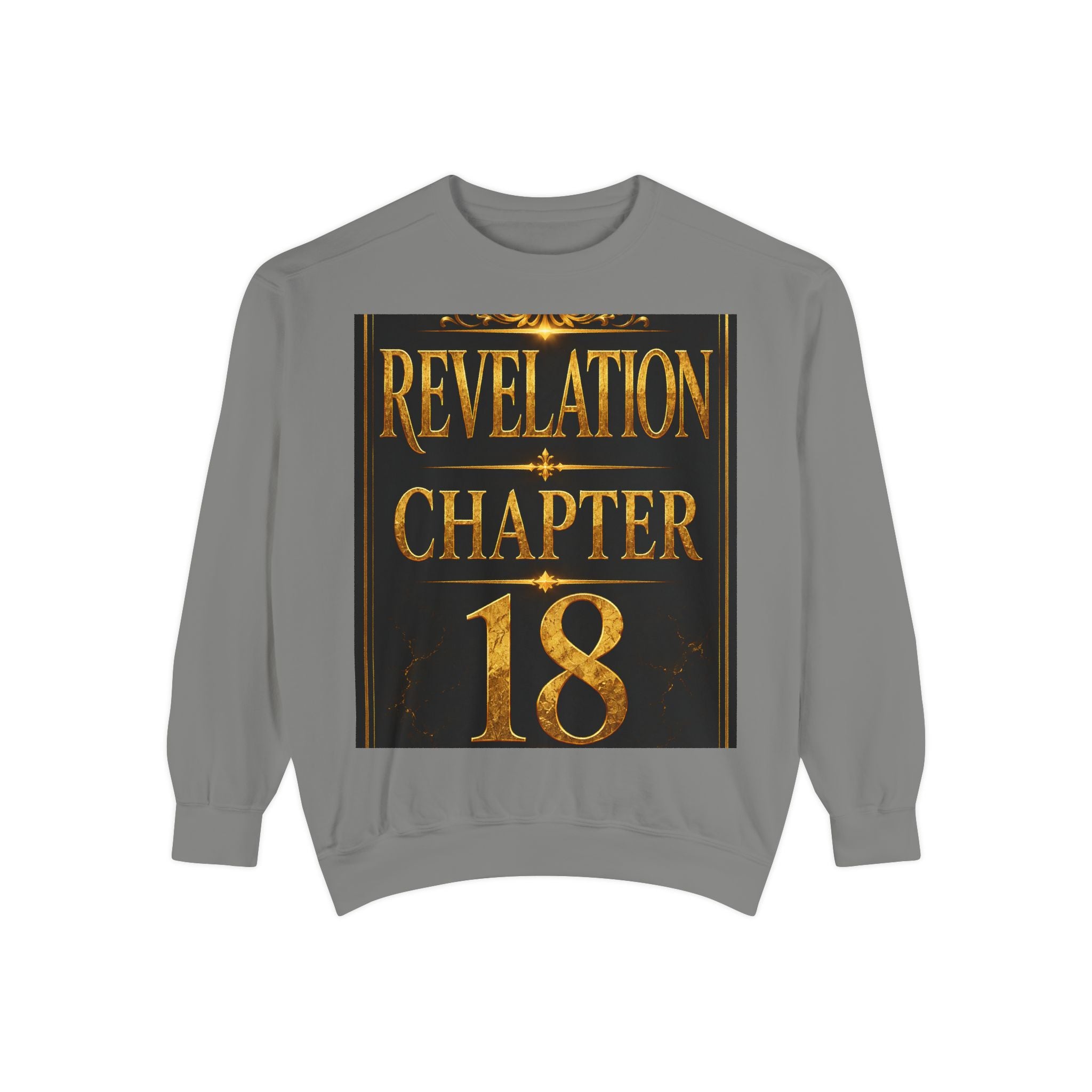Revelation Chapter 18 Sweatshirt - Angelic Apocalyptic Graphic Crewneck