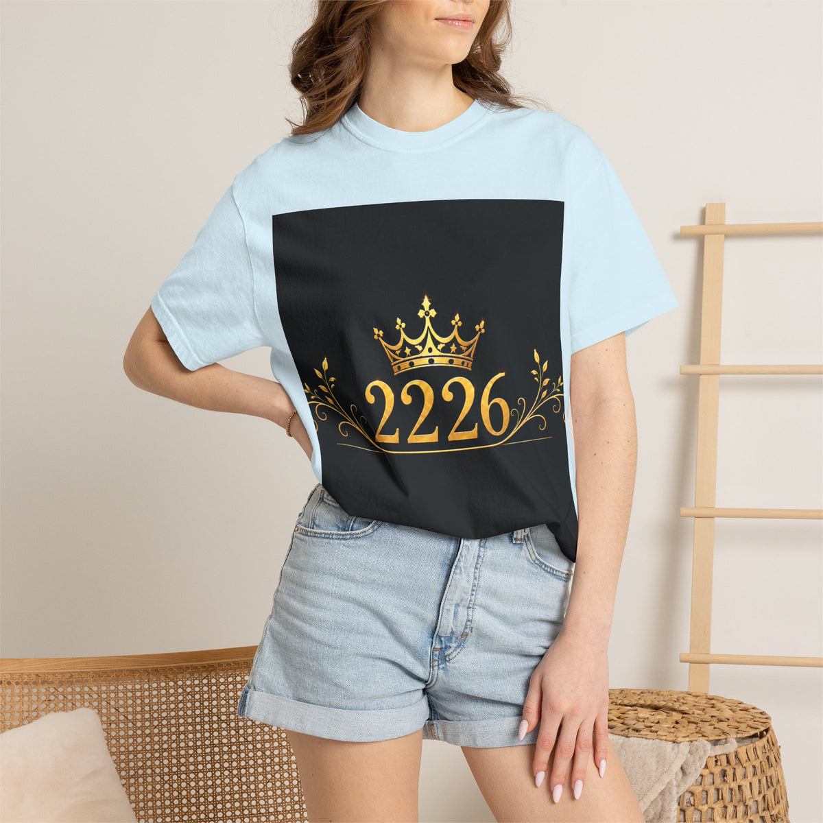 Lion Crest T-Shirt — Golden Crown 2226 Design
