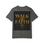 Not By Sight / Walk By Faith T‑Shirt — Christian Faith Graphic Tee