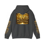 Religious Hoodie - "The Lamb on Mount Zion" Gold Faith Sweatshirt