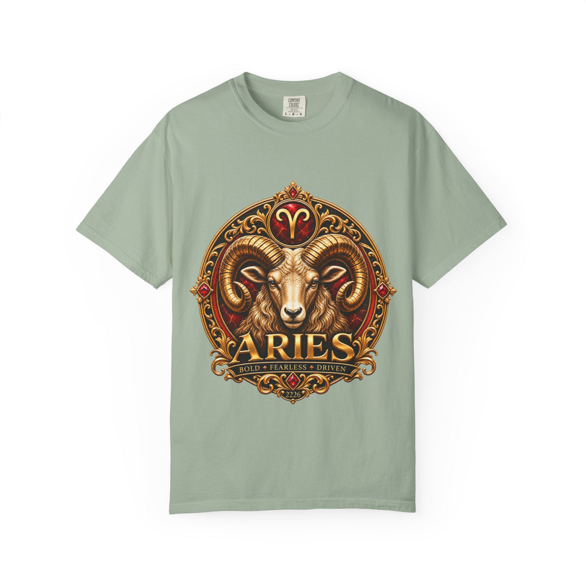 Aries Ram Zodiac T-Shirt — Bold Gold Astrology Tee
