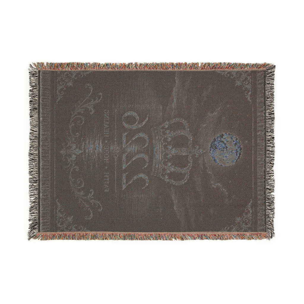 Woven Blanket — Custom Royal Crest 2226 Moon & Globe Throw