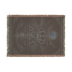 Woven Blanket — Custom Royal Crest 2226 Moon & Globe Throw