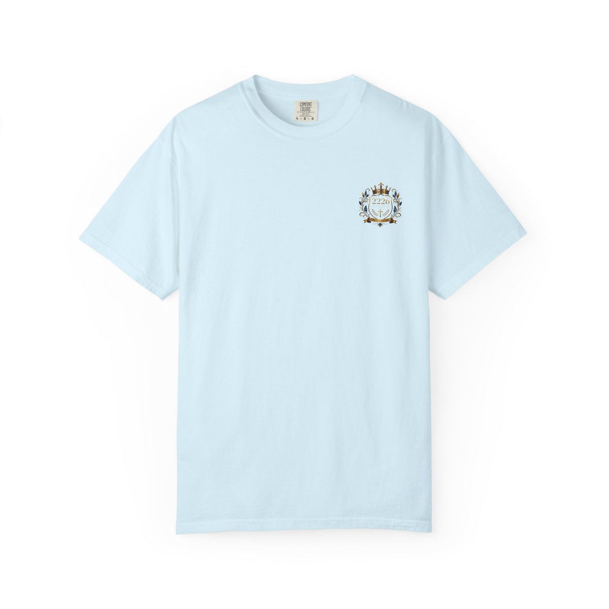 2226 Lifestyle Crest T-Shirt — Royal Crown Faith Emblem