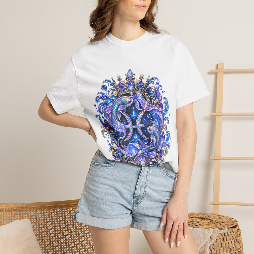 Pisces Mermaid T-Shirt — Zodiac Pisces Symbol Graphic Tee