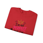 Crewneck Sweatshirt — "I'm Not Perfect but I'm Limited Edition" / Built Right Graphic