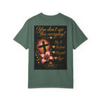 Kingdom Living Lion T-Shirt — Inspirational Christian Cross Floral Tee