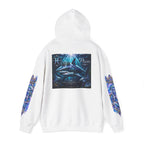 Pisces Zodiac Hoodie — Blue Cosmic Fish Astrology Sweatshirt