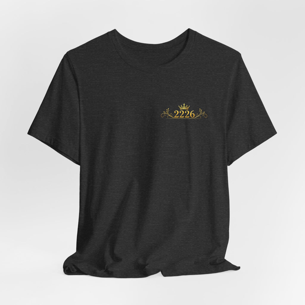 Minimal 2026 Embroidered Chest Tee — Casual White T-Shirt