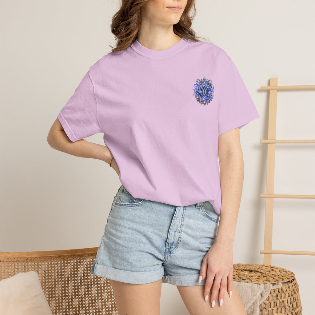 Pisces Mermaid T-Shirt — Zodiac Astrology Tee (Compassionate • Intuitive • Dreamy)