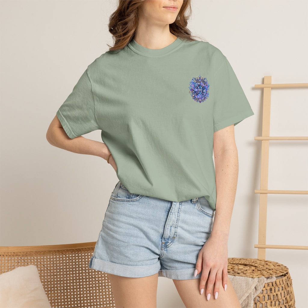 Pisces Mermaid T-Shirt — Zodiac Astrology Tee (Compassionate • Intuitive • Dreamy)