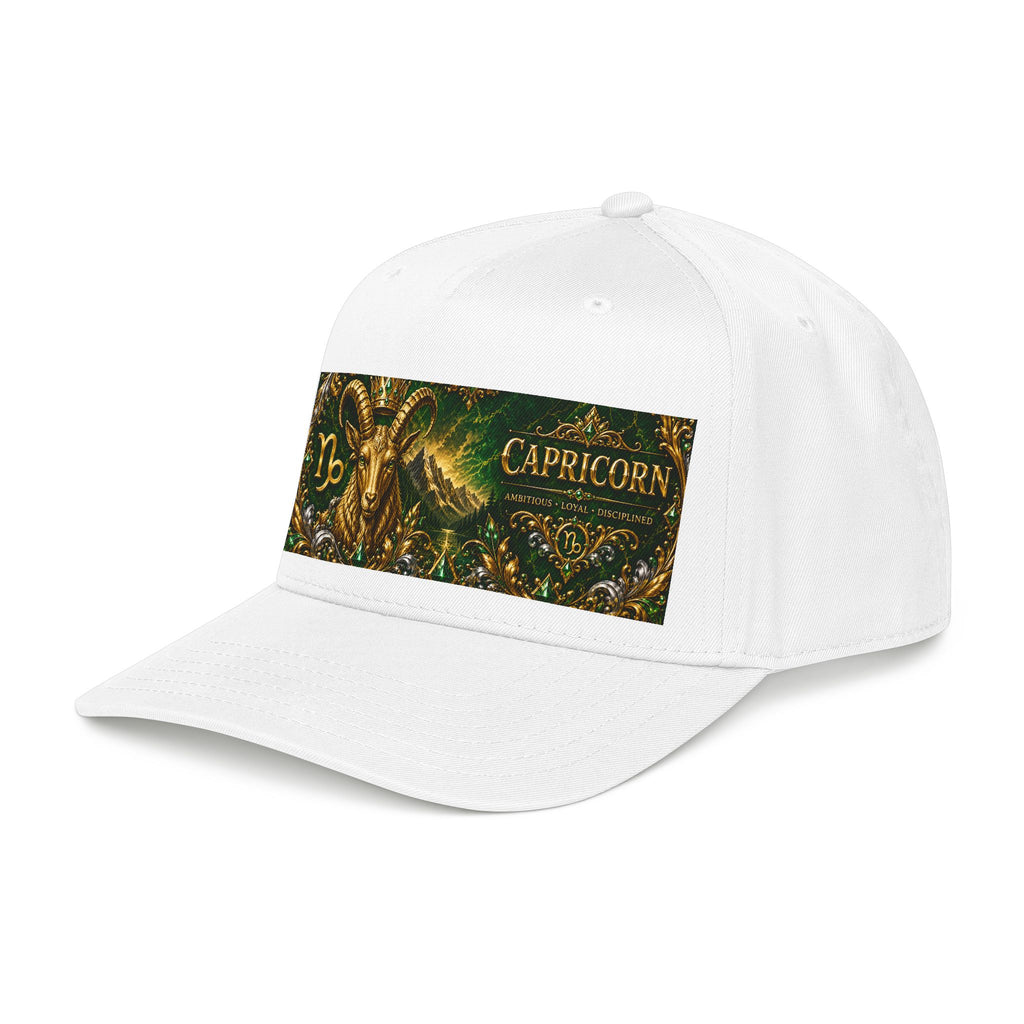 Capricorn Zodiac Baseball Cap — Gold Goat Astrology Hat