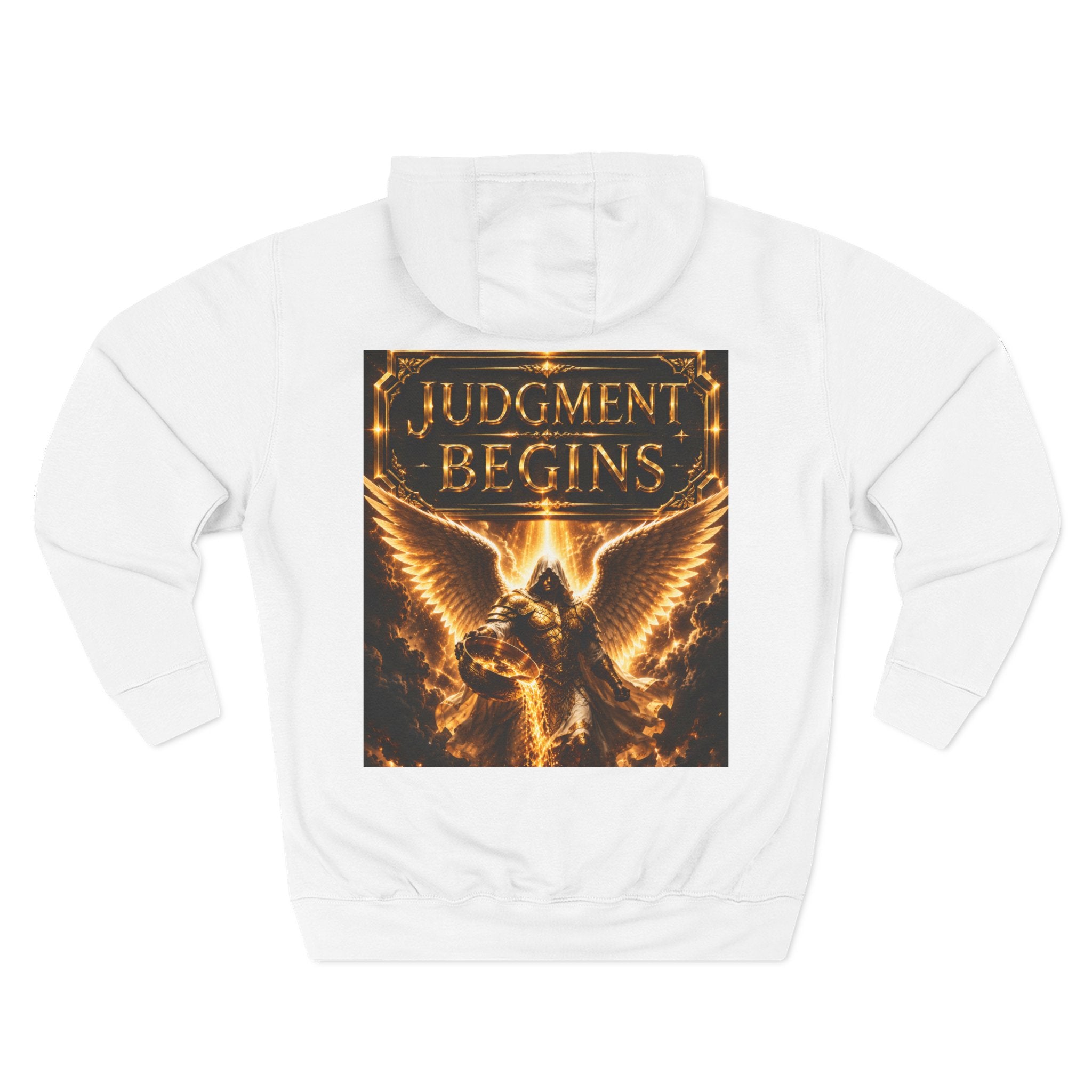 Revelation Chapter 16 'Judgment Begins' Graphic Hoodie — Apocalyptic Angel Faith Pullover
