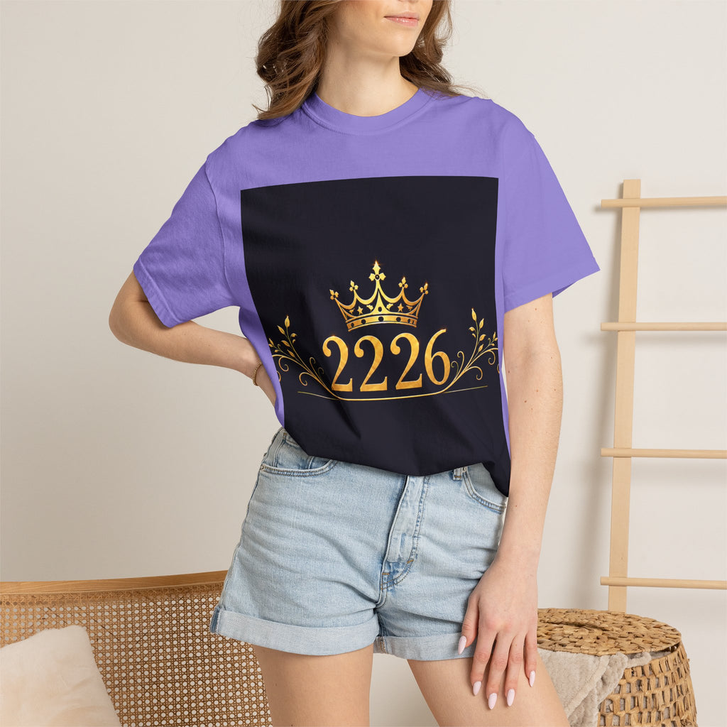 Lion Crest T-Shirt — Golden Crown 2226 Design
