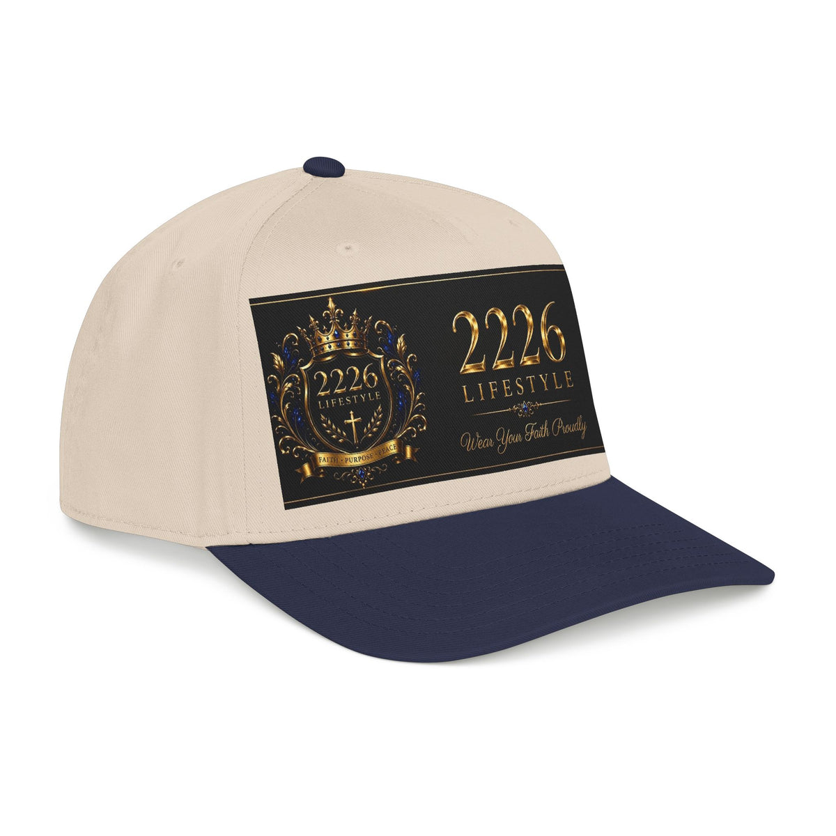 Mid Profile Baseball Cap - 2226 Lifestyle Gold Crest Hat