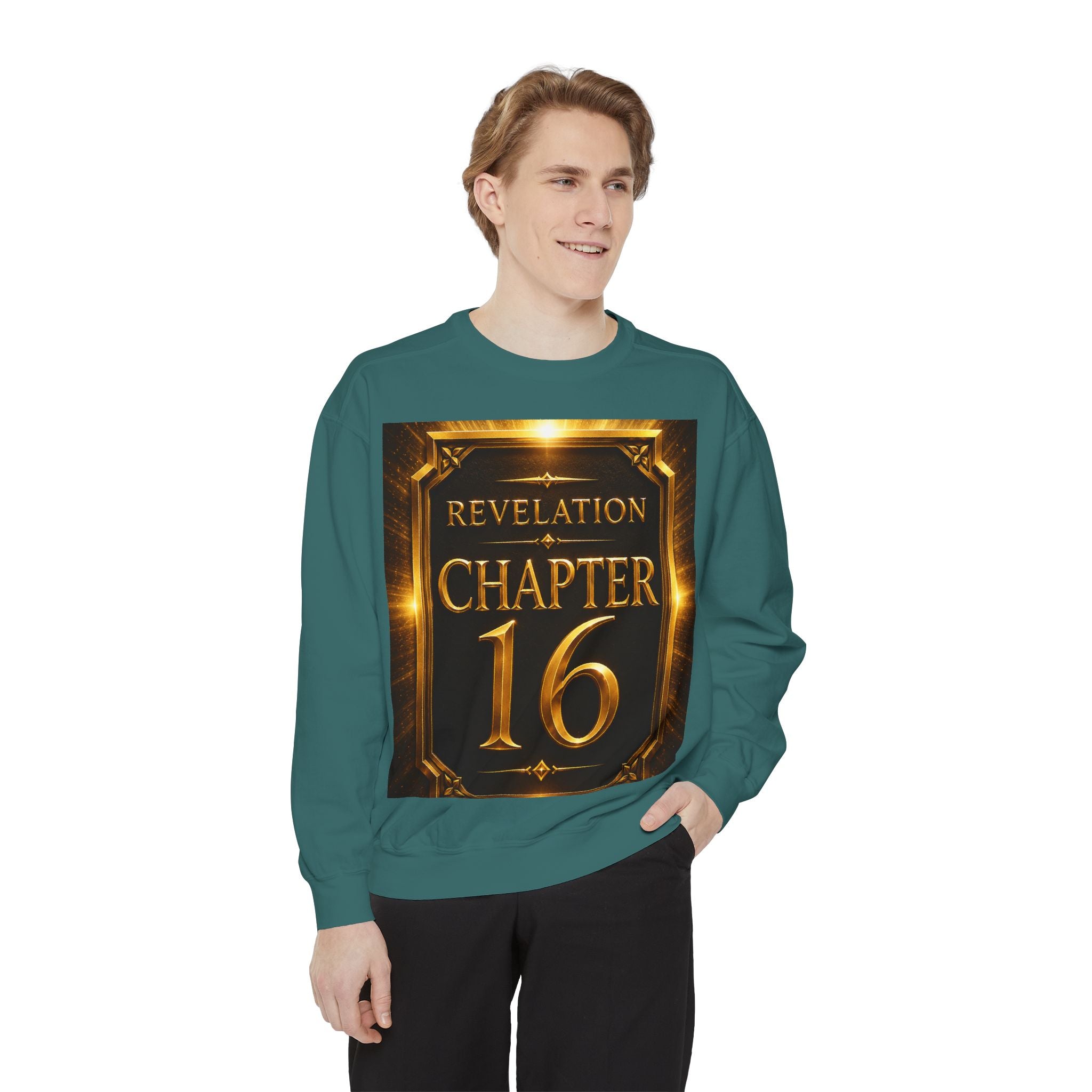 Revelation Chapter 16 Sweatshirt — "Judgment Begins" Apocalyptic Graphic