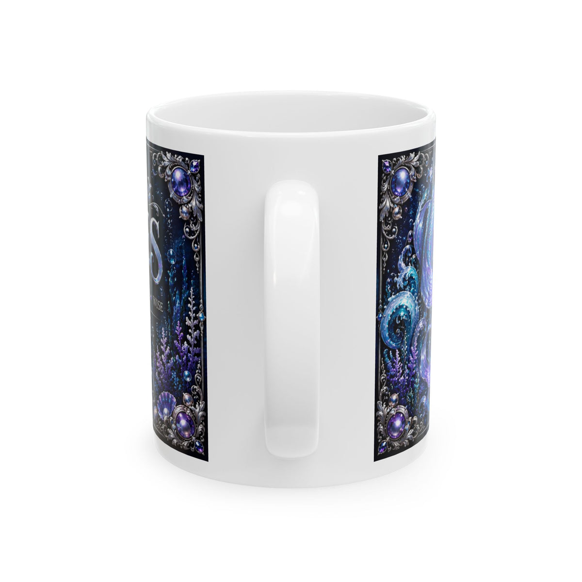 Pisces Ceramic Mug — Astrological Zodiac Coffee Cup (11oz/15oz)
