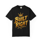 Built Right / Built Different Graphic T-Shirt — Faith Lion Crown Design