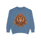 Leo Zodiac Lion Sweatshirt — Regal Astrology Graphic Crewneck