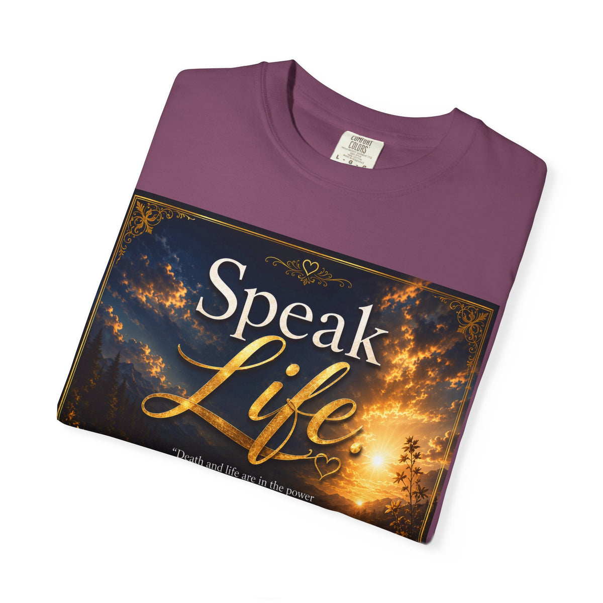 Christian Inspirational T-Shirt — "Speak Life" & "Still on the Throne" Faith Graphic Tee
