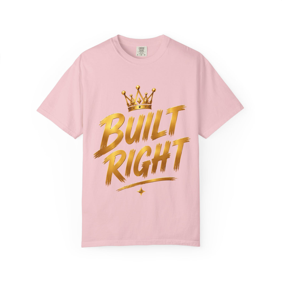 Built Right / Built Different Graphic T-Shirt — Faith Lion Crown Design