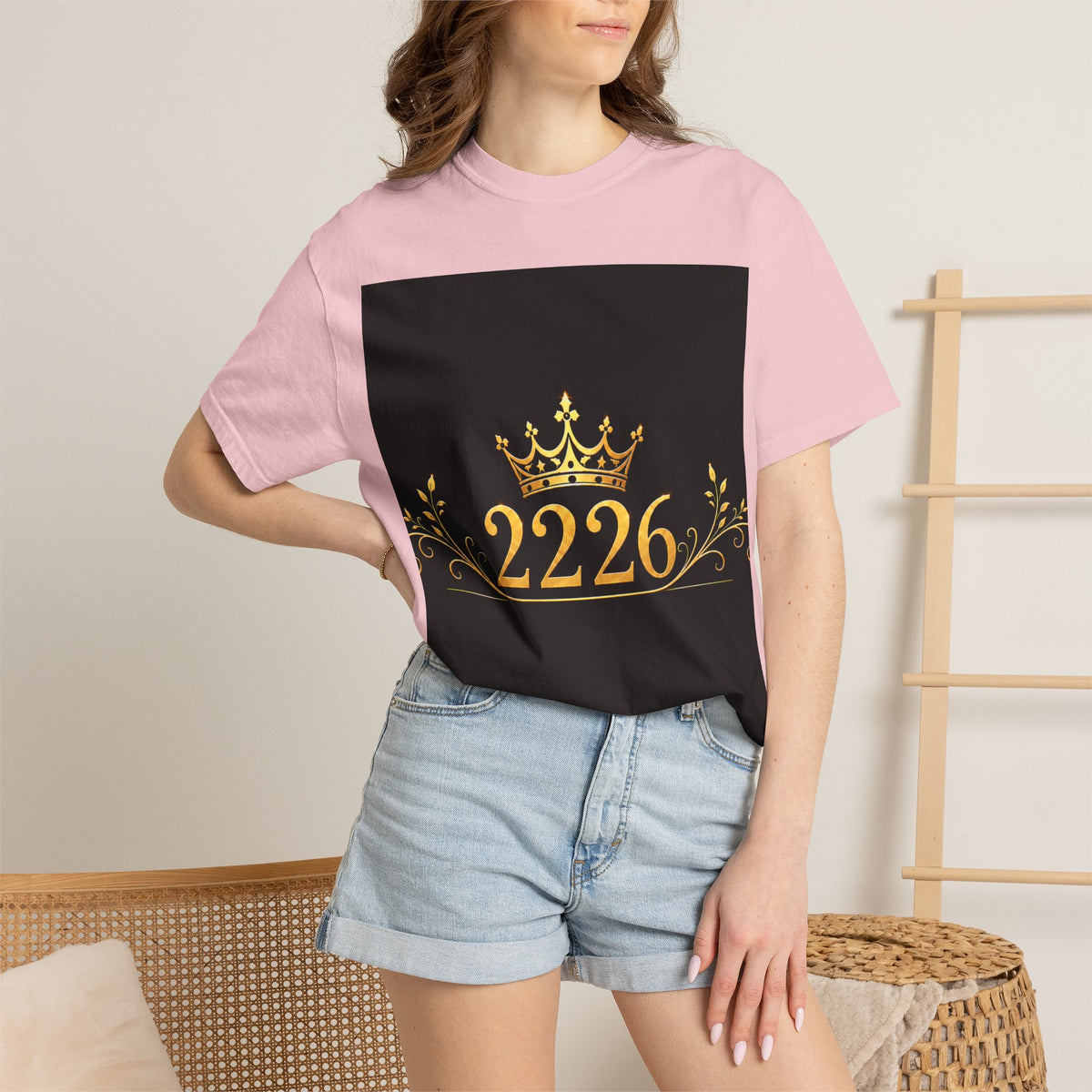 Lion Crest T-Shirt — Golden Crown 2226 Design